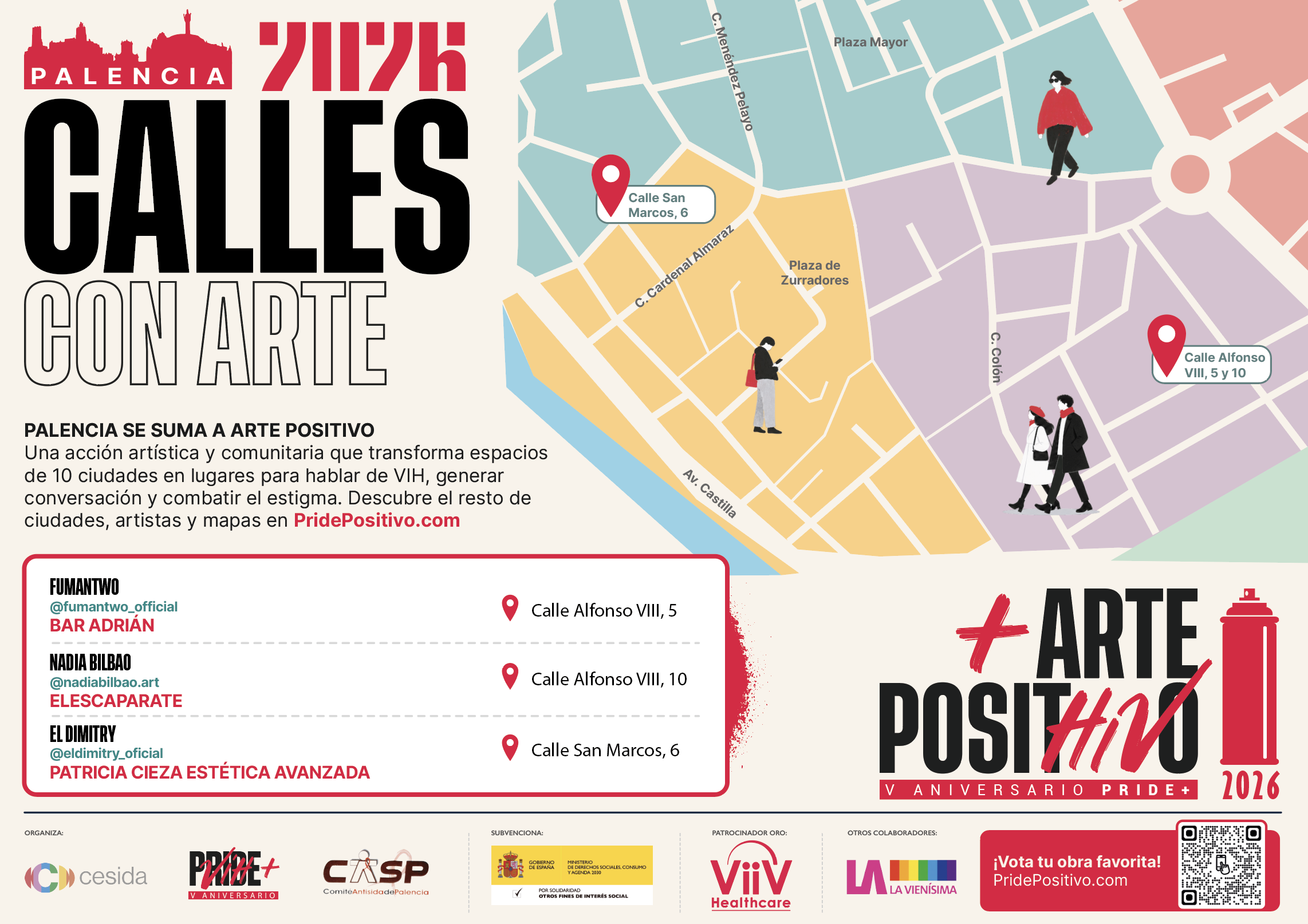 Mapa Arte Positivo Palencia
