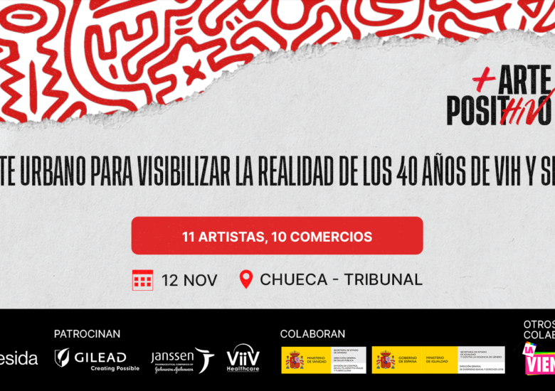 Arte urbano para visibilizar la realidad de los 40 años de VIH y sida