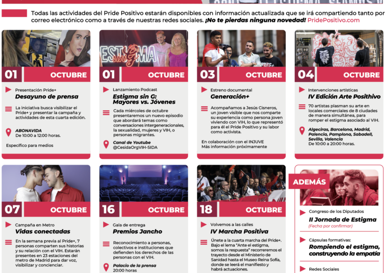 ¡Reserva la fecha! Agenda del Pride+ 2025